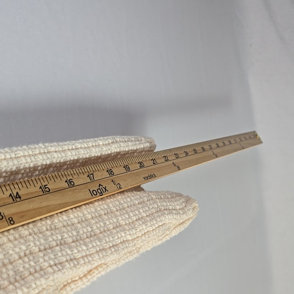 H&M Soft Cream Moss-Knit Cardigan XXL Gold Buttons Preppy Academia Cottagecore - Picture 8 of 10